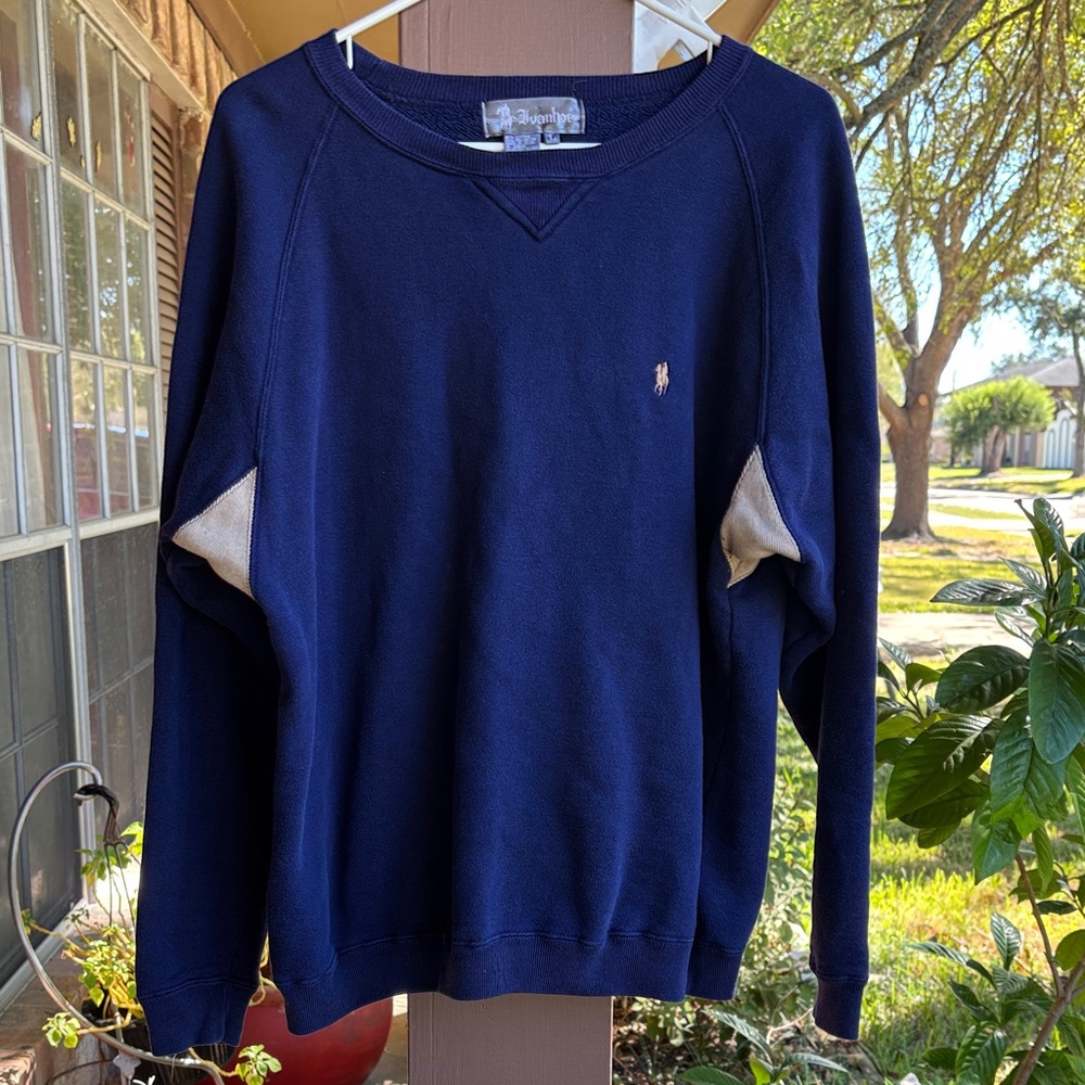 Ivanhoe Classic Navy Crew Neck Sweater size L